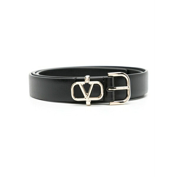 ヴァレンティノ ガラヴァーニ レディース 三尺帯 付属物 Vlogo leather belt Black
