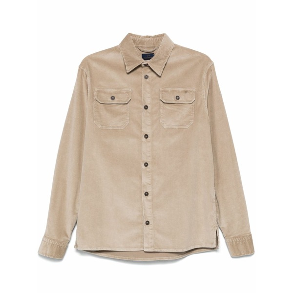 ポールアンドシャーク メンズ シャツ トップス Corduroy shirt Neutrals|asty