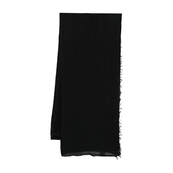 デスティン メンズ えり巻き・袈裟・えり巻き 付属物 Frayed wool scarf Black