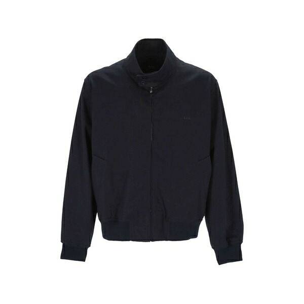 アーペーセー メンズ 上衣＆上衣 アウター Logo-embroidered jacket Blue コート・ジャケット-メンズファッション