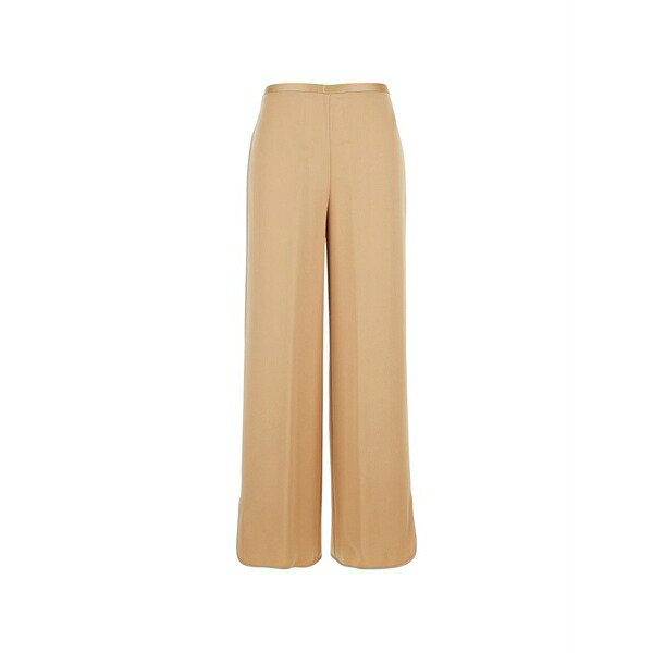フォルテ フォルテ レディース カジュアルパンツ ボトムス Elasticated-panel trousers Neutrals|asty