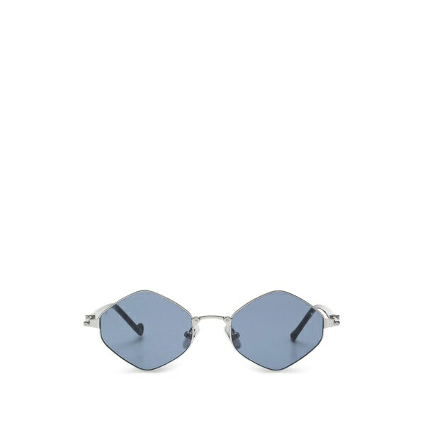 眼球ぺタイザー メンズ サングラス・アイウェア 添え物 Geometric frame sunglasses Silver