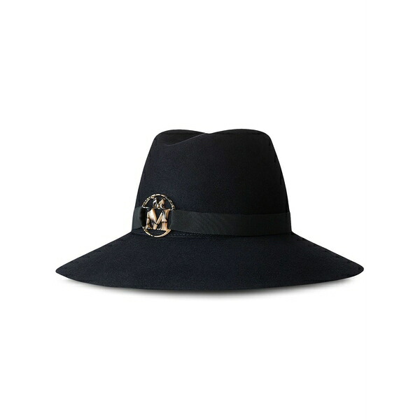 メゾンミッシェル レディース 帽子 アクセサリー Kate wool-felt fedora hat Blue|asty