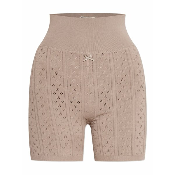 J.W.アンダーソン レディース カジュアルパンツ ボトムス Ribbed bow shorts Neutrals｜asty