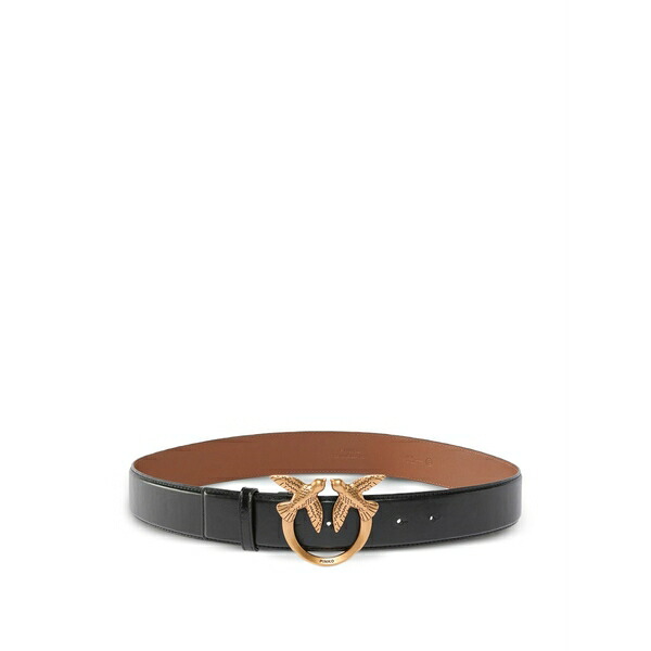 ピンコ レディース 胴締め 付属物 Bird buckle belt Black ベルト・サスペンダー-バッグ・小物・ブランド雑貨-レディースベルト