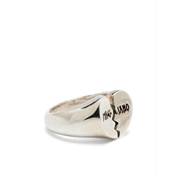 マリアーノ メンズ 輪っか 付属物 Mini broken heart ring Silver