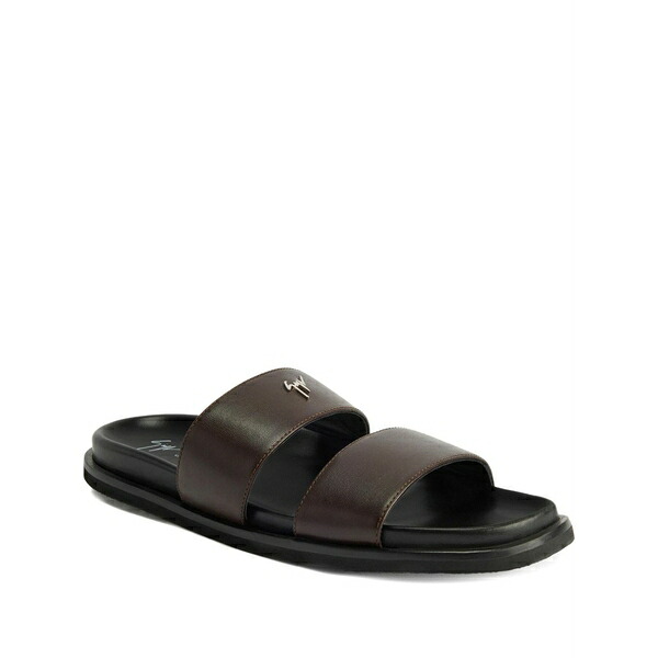 ジュゼッペザノッティ メンズ サンダル シューズ Urbaner double-strap leather sandals Brown