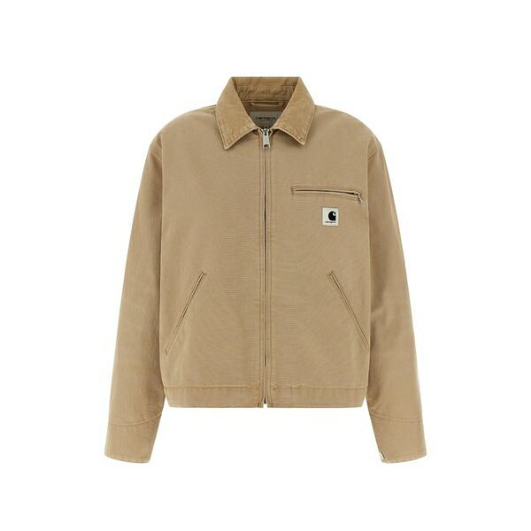 カーハート レディース ジャケット&ブルゾン アウター Logo-patch bomber jacket Neutrals|asty