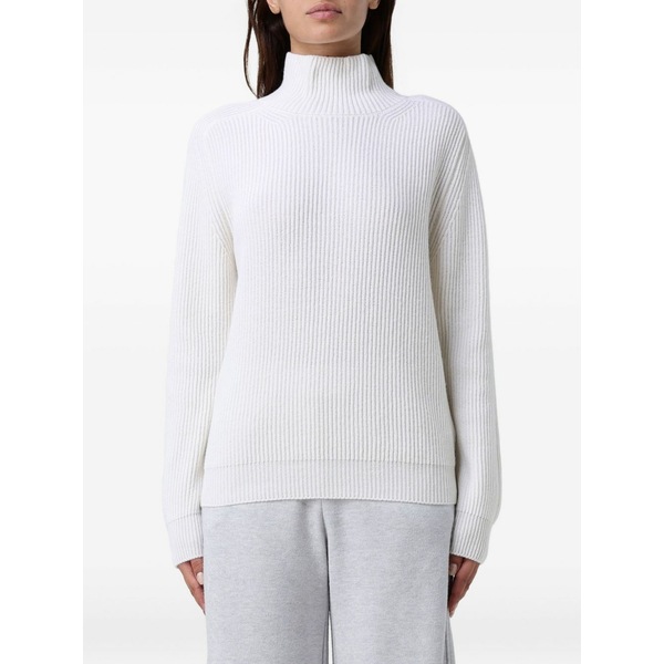 ドンダップ レディース ニット&セーター アウター Ribbed turtleneck sweater White|asty