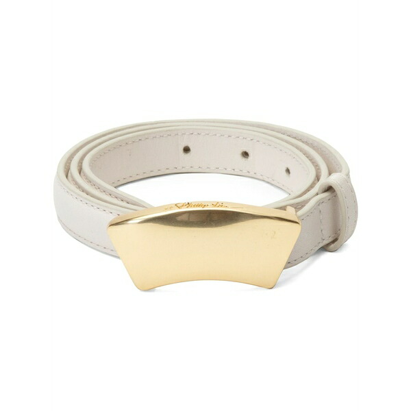 スリーワンフィリップリム レディース 三尺帯 付属物 Id leather belt White