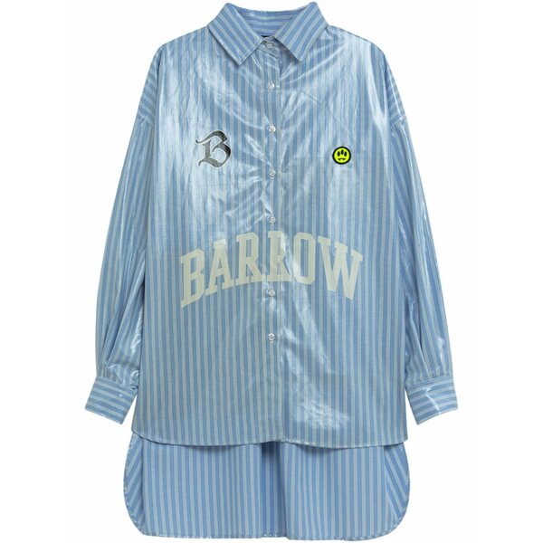 バロウ レディース シャツ トップス Striped shirt Blue|asty