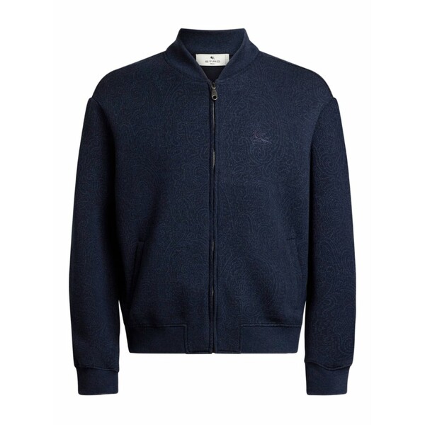 エトロ メンズ ジャケット＆ブルゾン アウター Jacquard bomber jacket Blue｜asty