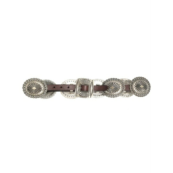 ラルフローレン レディース 三尺帯 付属物 Western-style engraved buckle belt Brown