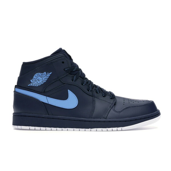 Jordan ジョーダン メンズ スニーカー  【Jordan 1 Retro Mid Obsidian University Blue】  大いさ US_8.5(26.5糎) Obsidian/University Blue-White 靴-メンズ靴-スニーカー