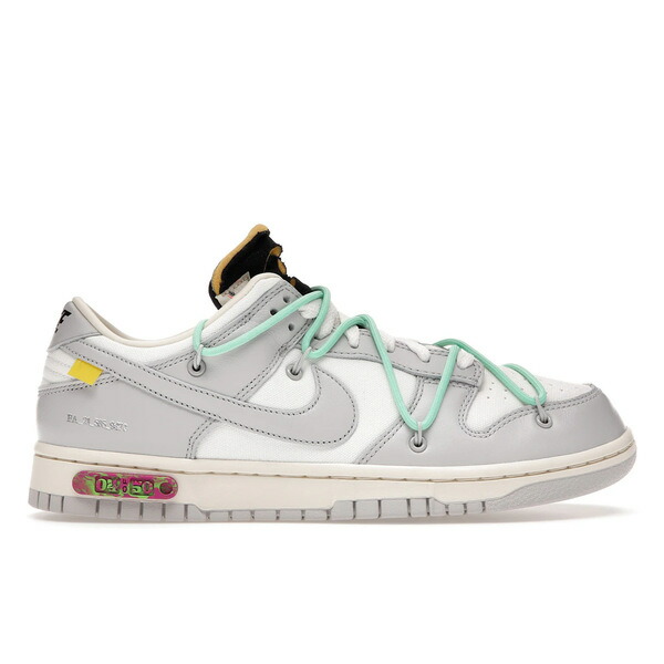 Nike ナイキ メンズ スニーカー 【Nike Dunk Low Off-White Lot 4】 サイズ US_8(26.0cm) Sail/Neutral Grey-Green Glow