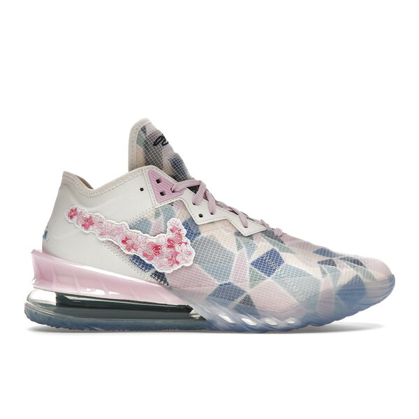 Nike ナイキ メンズ スニーカー 【Nike LeBron 18 Low atmos Cherry Blossom】 サイズ US_12(30.0cm) Natural/Multi-Cherry Blossom｜asty