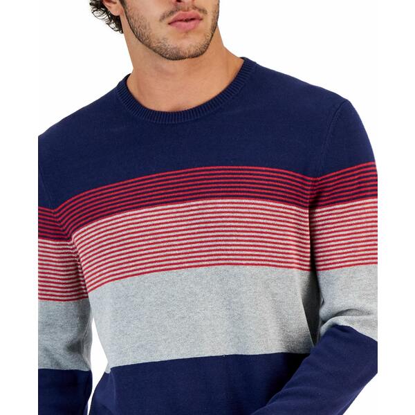 以上節約 クラブルーム メンズ ニットセーター アウター Men S Striped Sweater Created For Macy S Navy Blue Www Fentontm Com