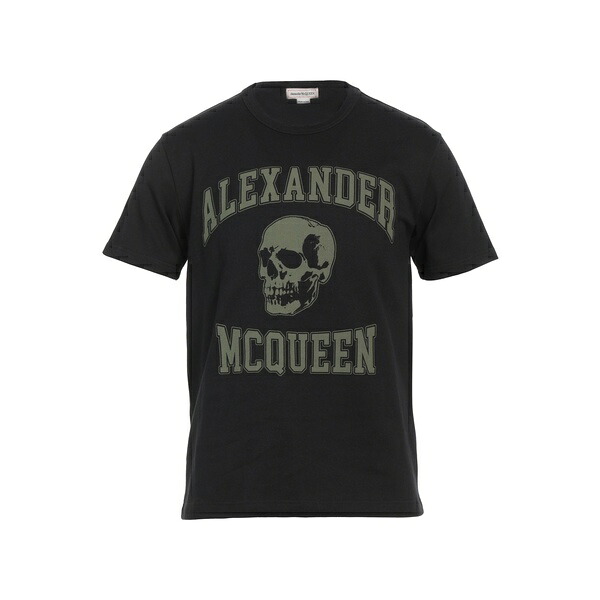 【貨物輸送無料】 マックイーン メンズ プルオーバー トップス T-shirts Black