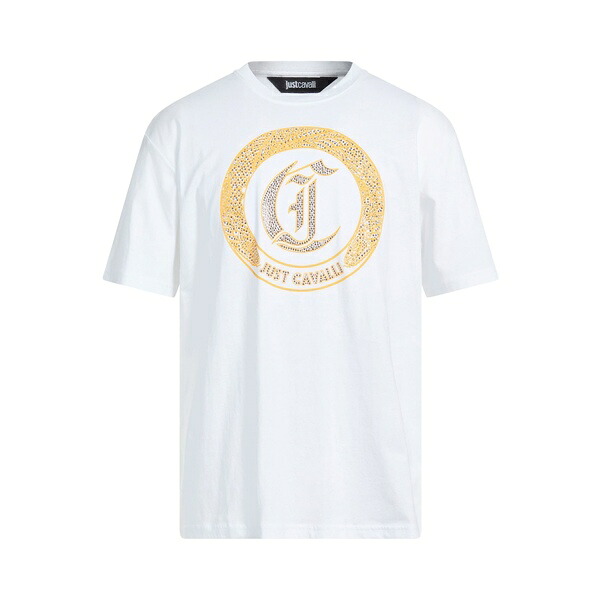 【貨物輸送無料】 ロベルトカヴァリ メンズ プルオーバー トップス T-shirts White