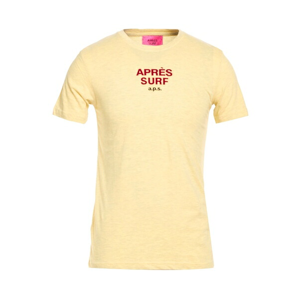 【貨物輸送無料】 アプレ サーフ メンズ プルオーバー トップス T-shirts Yellow