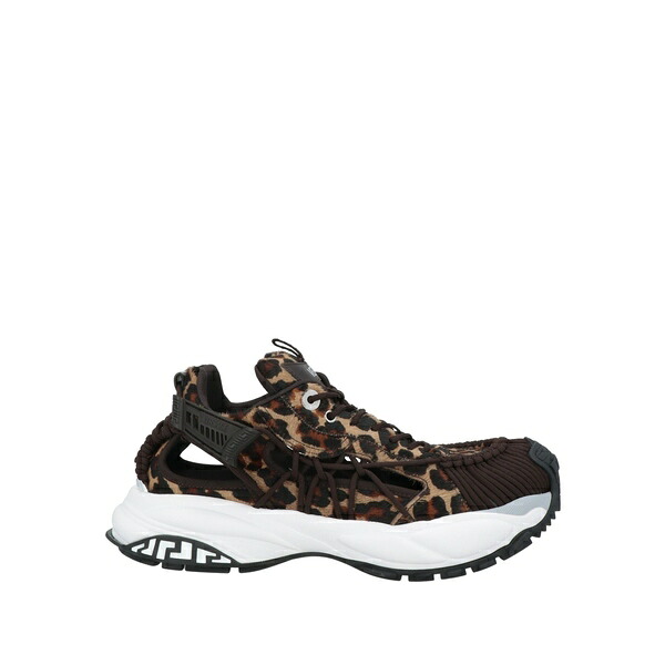 【貨物輸送無料】 ヴェルサーチ メンズ スニーカー シューズ Sneakers Brown 靴-スニーカー-メンズ靴