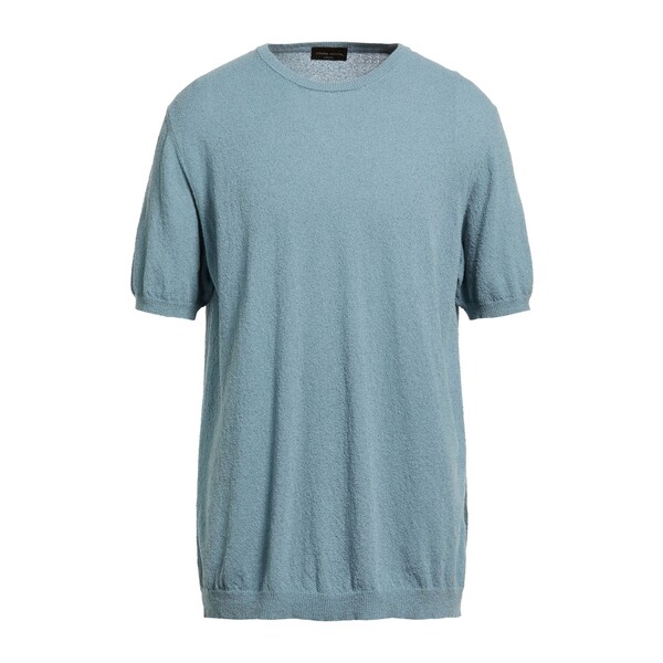 【貨物輸送無料】 ロベルトコリーナ メンズ 編み物\u0026プルオーバー アウター Sweaters Blue