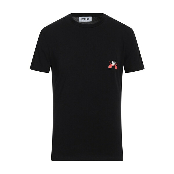 【送料無料】 アイスバーグ メンズ Tシャツ トップス T-shirts Black