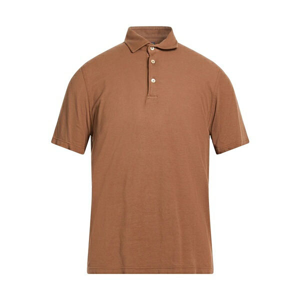 【送料無料】 フェデーリ メンズ Tシャツ トップス Polo shirts Brown