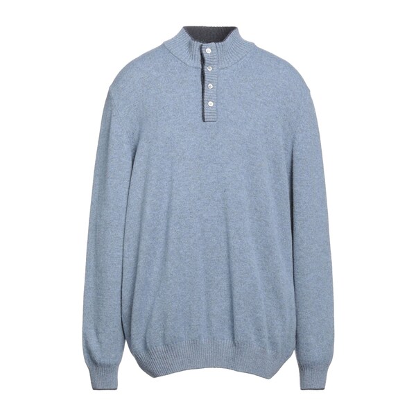 【送料無料】 グランサッソ メンズ ニット\u0026セーター アウター Turtlenecks Azure
