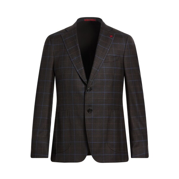 【貨物輸送無料】 イザイア メンズ 上衣＆上衣 アウター Blazers Brown