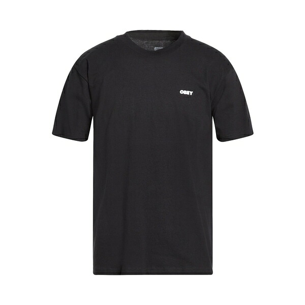 【送料無料】 オベイ メンズ Tシャツ トップス T-shirts Black
