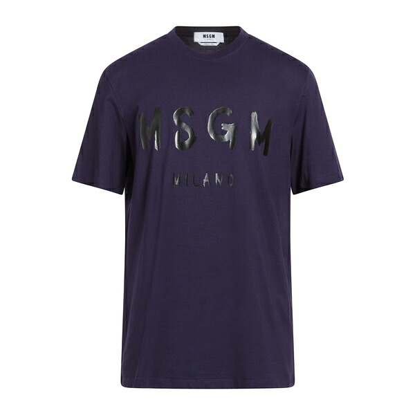 【送料無料】 エムエスジイエム メンズ Tシャツ トップス T-shirts Purple