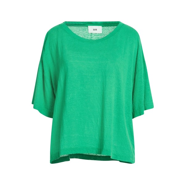 【貨物輸送無料】 ソロトレ レディース プルオーバー トップス T-shirts Green