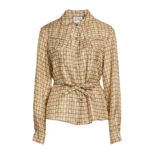【送料無料】 ポール&ジョー レディース シャツ トップス Shirts Beige|asty