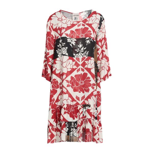 【送料無料】 セミクチュール レディース ワンピース トップス Mini dresses Red
