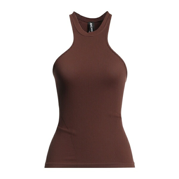 【送料無料】 アンドレダモ レディース Tシャツ トップス Tops Brown