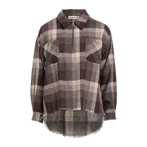 【送料無料】 チャーリー ジョー レディース Tシャツ トップス Tops Brown