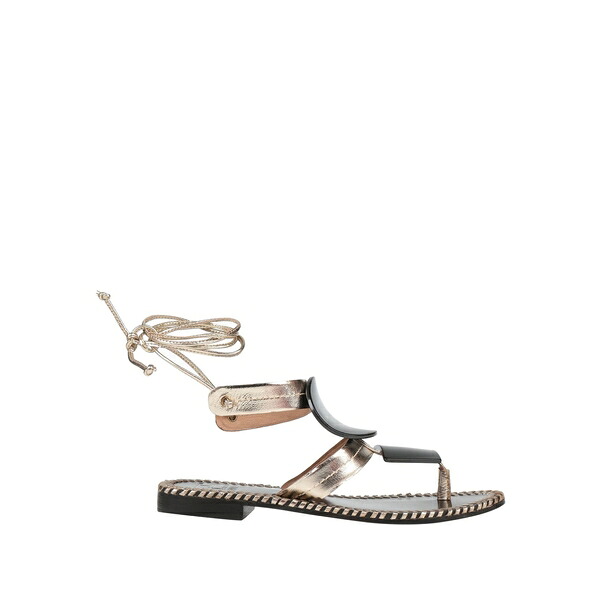 【送料無料】 ハデル レディース サンダル シューズ Thong sandals Metallic