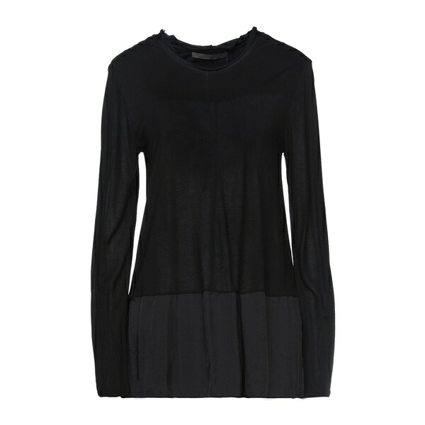 【送料無料】 ナインティーン セブンティ レディース Tシャツ トップス T-shirts Black