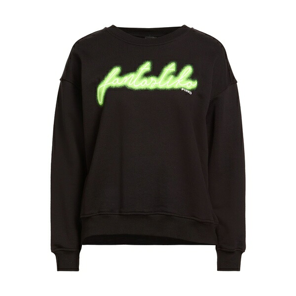 【送料無料】 ピンコ レディース パーカー・スウェットシャツ アウター Sweatshirts Black|asty