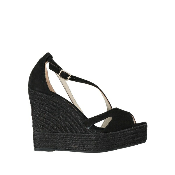 【送料無料】 エスパドリーユ レディース サンダル シューズ Espadrilles Black