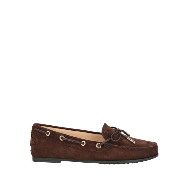 【送料無料】 トッズ レディース スリッポン・ローファー シューズ Loafers Brown