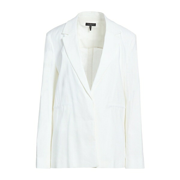 【送料無料】 ラグアンドボーン レディース ジャケット&ブルゾン アウター Blazers White|asty
