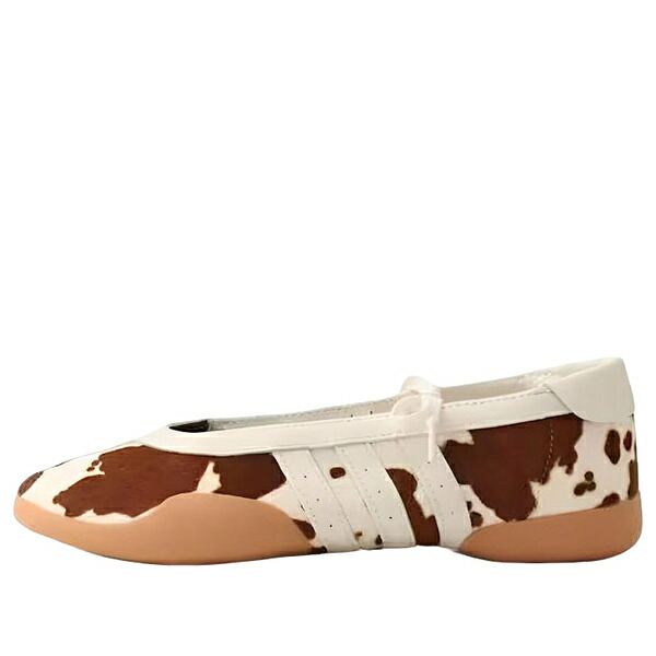 adidas アディダス レディース スニーカー 【(WMNS) adidas Tarkwondo Mei Cow Print Ballerina Shoes 'Aurora Coffee Cloud White Gum' KJ0229】 サイズ US_8.5(25.5cm)|asty
