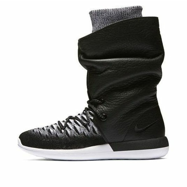 Nike ナイキ レディース スニーカー  【(WMNS) Nike Roshe 2 Flyknit Hi \u0027Black White\u0027 861708-002】  大きさ US_5(22.0糎)