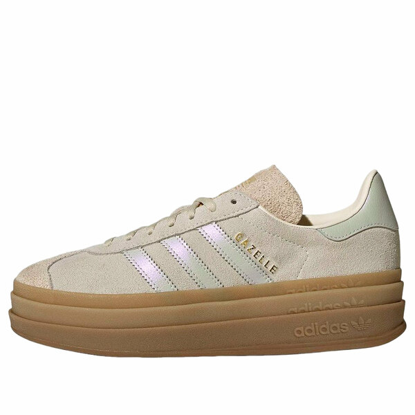 adidas アディダス レディース スニーカー  【(WMNS) adidas Gazelle Bold \u0027Gray One Cream White Cream White\u0027 IH6782】  大きさ US_5(22.0珊)