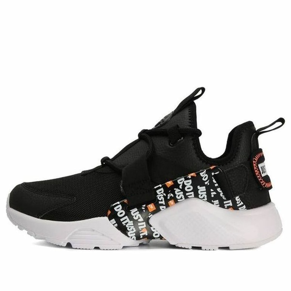 Nike ナイキ レディース スニーカー 【(WMNS) Nike Air Huarache City Low 'Just Do It Black' AO3140-001】 サイズ US_5(22.0cm)｜asty