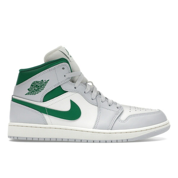 Jordan ジョーダン メンズ スニーカー  【Jordan 1 Mid White Pure Platinum Pine Green】  大いさ US_M_17 Summit White/Pure Platinum/Sail/Pine Green スニーカー-靴-メンズ靴