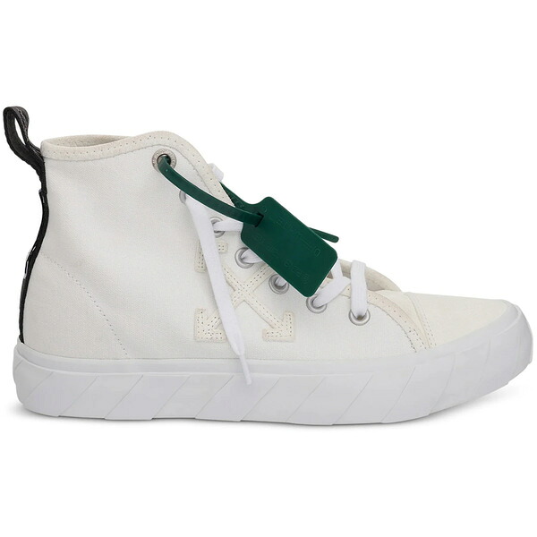 OFF-WHITE オフホワイト メンズ スニーカー  【OFF-WHITE Vulc Mid Canvas White】  サイズ EU_44(29.0cm) White