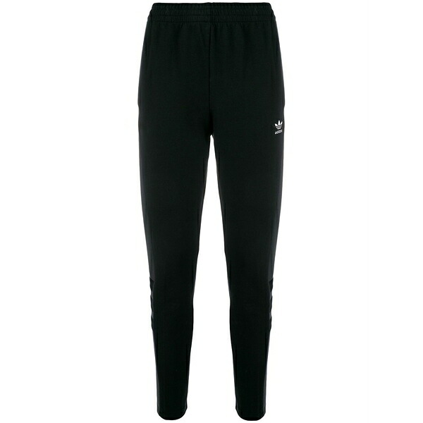 アディダス レディース 心地よいズボン下 ボトムス Logo track pants Black